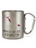 Mr. & Mrs. Panda Kaffeetasse Einhorn Yoga mit Spruch in Silber