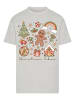 F4NT4STIC T-Shirt Weihnachten Vibes Cozy Cute Winter in grau meliert