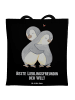 Mr. & Mrs. Panda Tragetasche Pinguin Beste Lieblingsfreundin der... in Schwarz