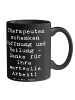 Mr. & Mrs. Panda Tasse Spruch Therapeut Dankeschön mit Spruch in Schwarz