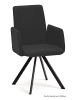 58 aufm Kessel ARMLEHNSTUHL drehbar (8er-Set) Denys 52x92x60 Schwarz/Anthrazit