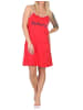 NORMANN Spaghetti Nachthemd Neglige - 85855 in rot