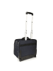 Dermata 2 Rollen Businesstrolley 38 cm Laptopfach blau