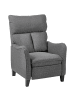 Beliani Fernsehsessel ROYSTON in Grau/Schwarz - (W) 69 x (H) 109 x (L) 88 cm
