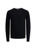 Jack and Jones Strickpullover JJEEMIL Knit Crew Neck in Schwarz