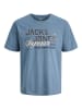 JACK & JONES PLUS T-shirt in Blue Mirage