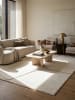 KADIMA DESIGN Läufer Abstrakt pflegeleicht Wohnzimmer Schlafzimmer Flur Esszimmer in Creme