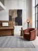KADIMA DESIGN Flachwebteppich Streifen flachgewebt pflegeleicht Wohnzimmer Flur in Grau