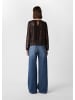 comma Bluse in 89L0_dunkelbraun