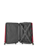 Wittchen Large suitcase and cosmetic case made of textured in Red