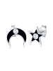 Elli Ohrringe 925 Sterling Silber Astro, Halbmond, Sterne, Stern in Silber