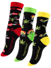 Vincent Creation® Rasta Weed Socken 3 Paar in Bunt