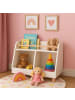 relaxdays Kinderregal in Weiß/ Natur - (B) 72 x (H) 52 x (T) 38 cm