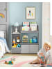 SONGMICS Bücherregal Kinder Teza in Grau - (B)93 x (H)100 x (T)30 cm