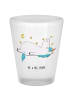 Mr. & Mrs. Panda Schnapsglas Einhorn Sternenhimmel ohne Spruch in Transparent