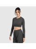 SMILODOX Longsleeve Tisha in Anthrazit