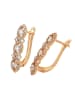 faina Women Drop Earrings in Rose Gold White