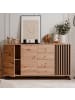 CALICOSY Anrichte LUBLIN in Helles Holz - (W) 160  x (H) 85  x (L) 40  cm