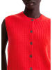 Marc O'Polo Ärmellose Strickweste slim in Bright Red