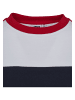 Urban Classics Sweater in navy/white/fire red
