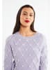 faina Damen Strickpullover in Hellviolett