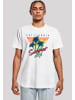 F4NT4STIC T-Shirt California Palmen Retro in weiß