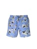 Karl Lagerfeld Hellblaue Polyester-Badeshorts