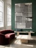 KADIMA DESIGN Teppich Niederflor Patchwork pflegeleicht Wohnzimmer Flur Esszimmer in Grau
