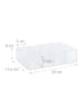 relaxdays Schubladenbox in Transparent - (B)25 x (H)6 x (T)17,5 cm