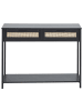 Beliani Konsolentisch OPOCO in Schwarz/Beige - (W) 100 x (H) 75 x (L) 30 cm