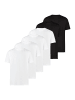 Lerros T-Shirt Basic in Weiß / schwarz