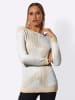 creation L Pullover in champagner-silberfarben-gemustert