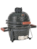 Beliani Holzkohlegrill KAMADO in Schwarz - (W) 54 x (H) 48 x (L) 35 cm