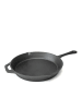 Intirilife Gusseisen Pfanne in Schwarz