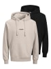 Jack & Jones 2er-Pack Kapuzenpullover in Black