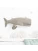 Crochetts Beluga-Kuscheltier in Grau – (B)29 x (H)84 x (T)14 cm