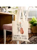 Mr. & Mrs. Panda Shopping Tasche Kontrabass Liebe mit Spruch in Creme