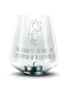 Mr. & Mrs. Panda Windlicht Glas Igel Wein mit Spruch in Transparent
