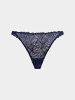 Erlich Textil  String FLUID LACE STRING in mitternachtblau