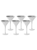 Stölzle 6er Set Cocktailschalen Elements 240 ml in Weiß-Silber