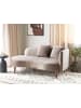 Beliani Chaiselongue CHAUMONT in Beige/Dunkler Holzfarbton
