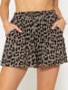 SASSYCLASSY Musselin Shorts in Taupe, Schwarz