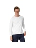 tectake Einfarbiges Langarm-Shirt für Männer, weiß