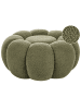 Beliani Pouf BEAUFORT in Grün - (W) 60 x (H) 27 x (L) 60 cm