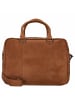 The Chesterfield Brand Boston - Aktentasche 15" 41 cm (black) in cognac