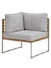 home24 Loungeset TEAKLINE 3-teilig in Hellgrau