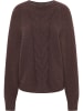 RISA Strick Pullover in Braun