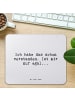 Mr. & Mrs. Panda Maus-Pad Ich habe das schon... mit Spruch in Aquarellblau