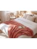 Beliani Kuscheldecke BAYBURT in Rot - (W) 200 x (H) 1 x (L) 220 cm