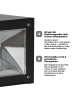 STAR Trading Solar Wandlaterne Wally Cube 10 cm Schwarz – Außenleuchte mit Sensor